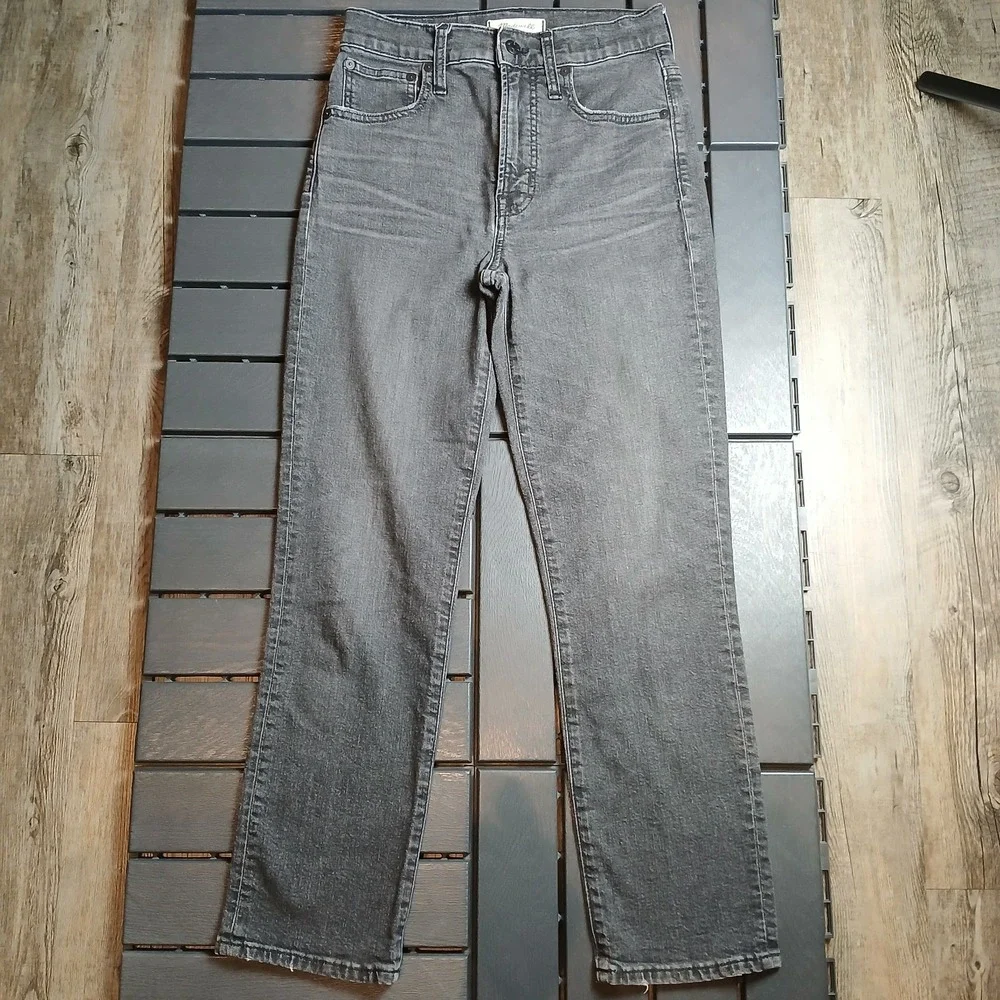 Madewell Jeans Womens Size‎ 24 Black Faded The Perfect Vintage Crop Jean JA131